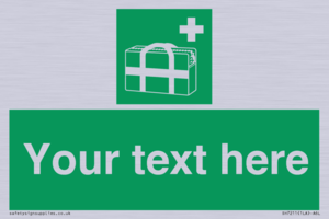 Custom sign safe condition Medical grab bag